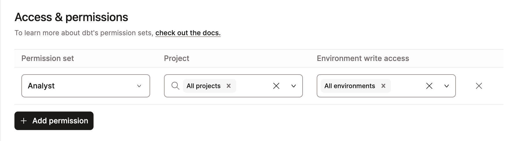 Users assigned environment write access will be able to edit environment settings. Users assigned environment write access will be able to edit environment settings.